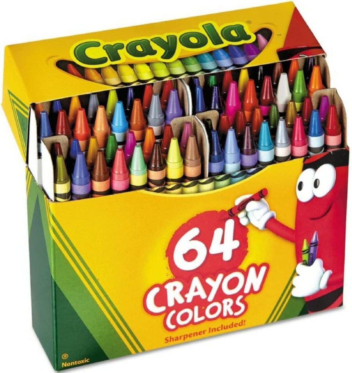 Crayola Regular Size Crayons – Assorted Colors (8, 24, 64, 96 Count Options)